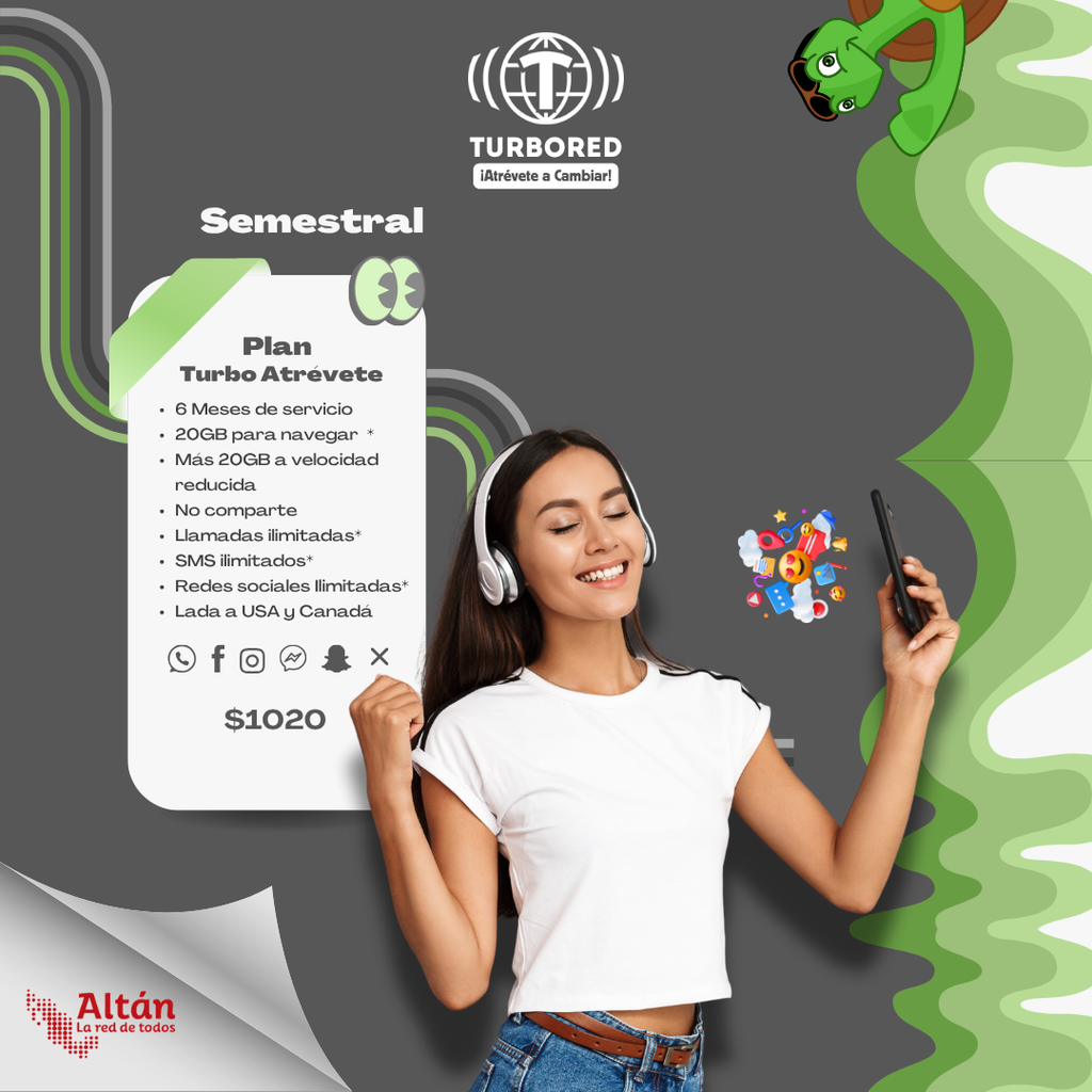Activación Plan Semestral Turbo Atrévete