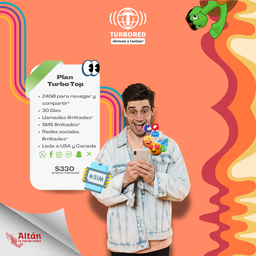 Activación Plan Prepago Turbo Top (e-SIM)