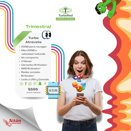 Activación Plan Trimestral Turbo Atrévete (e-SIM)