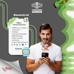 Activación Plan Semestral Turbo Anímate e-SIM)