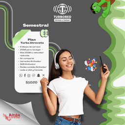 Activación Plan Semestral Turbo Atrévete