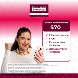 Plan Prepago  7 Días 6 GB IPB (Activación 2025)