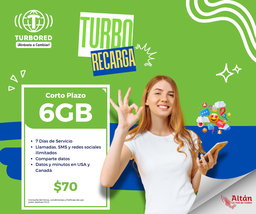 Disfruta Recarga 7 Días,  6GB (comparte)